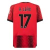 Maillot de Supporter AC Milan R. Leao 17 Domicile 2023-24 Pour Enfant